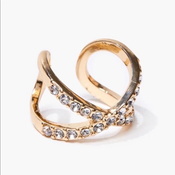 Cutout Rhinestone Ring - Picture 2 of 6